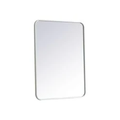 Elegant Furniture & Lighting Elegant Decor Evermore 24x32" Soft Corner Metal Rectangular Mirror In White 10 Elegant Furniture & Lighting Elegant Decor Evermore 24x32" Soft Corner Metal Rectangular Mirror In White -Laural Home Shop 00113fcf0316d0a0 0659 w800 h800 b1 p0