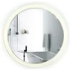 Krugg Reflections Sol Round LED Lighted Wall Mount Vanity Mirror With Defogger, 22" -Laural Home Shop 0011c2e50808d578 8757 w800 h800 b1 p0