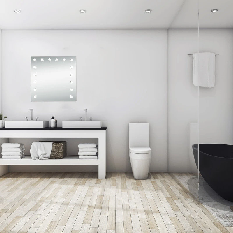 Elegant Furniture & Lighting Hollywood Vanity Mirror 5000K W35.5"H35.5" 4 Elegant Furniture & Lighting Hollywood Vanity Mirror 5000K W35.5"H35.5" - Image 2