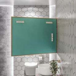 Eviva LLC EVIVA Gold 42x30" Modern Framed Bathroom Mirror 16 Eviva LLC EVIVA Gold 42x30" Modern Framed Bathroom Mirror -Laural Home Shop 00c149e702f99116 0282 w800 h800 b0 p0