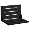 Seachrome Corporation Seachrome Silhouette Folding Wall Mount Shower Bench Seat, Matt Black Seat -Laural Home Shop 01b10e210095baa2 6058 w800 h800 b1 p0