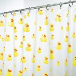 IDesign Ducks Shower Curtain, 72"x72", Yellow And Orange -Laural Home Shop 01c1ba850beb188d 3927 w800 h800 b0 p0