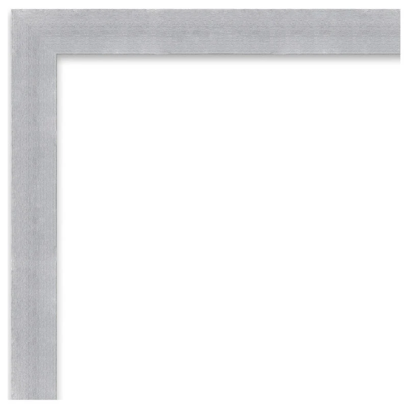Amanti Art Grace Brushed Nickel Narrow Non-Beveled Bathroom Wall Mirror - 20 X 26 In. 5 Amanti Art Grace Brushed Nickel Narrow Non-Beveled Bathroom Wall Mirror - 20 X 26 In. - Image 3