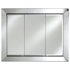 Afina Corporation Afina Radiance Contemporary Triple Door Cabinet, Extra Large