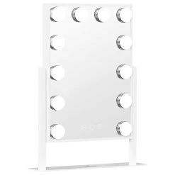 Impressions Vanity Company Hollywood Tri-Tone XL Makeup Mirror, White