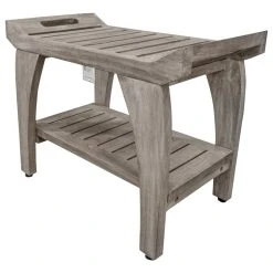 DecoTeak CoastalVogue Tranquility 24" Wide ShowerBench GR156, Gray 22 DecoTeak CoastalVogue Tranquility 24" Wide ShowerBench GR156, Gray -Laural Home Shop 03d10a920fdd1020 3344 w800 h800 b1 p0