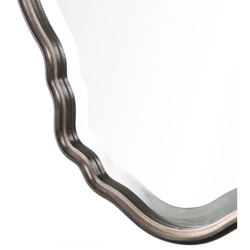 Unique Mirrors Antiqued Silver Champagne, Dark Bronze Outer Edge Oval Mirror, Bathroom, 22 X 33 5 Unique Mirrors Antiqued Silver Champagne, Dark Bronze Outer Edge Oval Mirror, Bathroom, 22 X 33 - Image 3