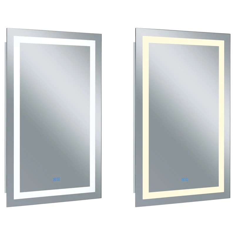 CWI Lighting Rectangle Matte White LED 30 In. Mirror From Our Abril Collection 4 CWI Lighting Rectangle Matte White LED 30 In. Mirror From Our Abril Collection - Image 2