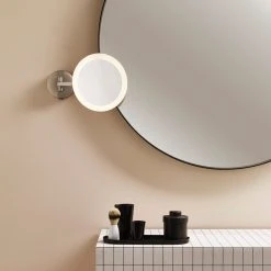Astro Lighting Astro Mascali Round LED, Bathroom Magnifying Mirror, Polished Chrome -Laural Home Shop 04d107fe01846682 3879 w800 h800 b0 p0