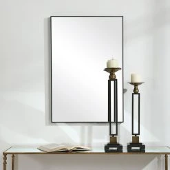 FIND Thin Frame Minimalist Mirror, Black 8 FIND Thin Frame Minimalist Mirror, Black -Laural Home Shop 04f10f520010bad0 0402 w800 h800 b0 p0