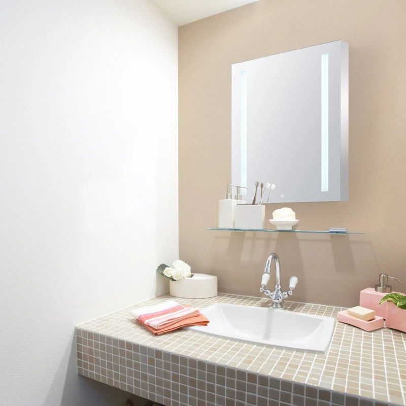 AQUADOM Royal Basic Bathroom Led Lighted Medicine Cabinet Left Hinge 24"x30"x5" 4 AQUADOM Royal Basic Bathroom Led Lighted Medicine Cabinet Left Hinge 24"x30"x5" - Image 2