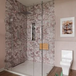 Alfi Trade 17" Folding Teak Wood Shower Seat Bench With Backrest -Laural Home Shop 0541c07f029115a4 5664 w800 h800 b0 p0