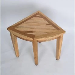 Ecodecors Earthyteak Corner Teak Shower Stools, 16"x16"x18", Without Shelf 11 Ecodecors Earthyteak Corner Teak Shower Stools, 16"x16"x18", Without Shelf -Laural Home Shop 05f10b8208112be4 6217 w800 h800 b0 p0