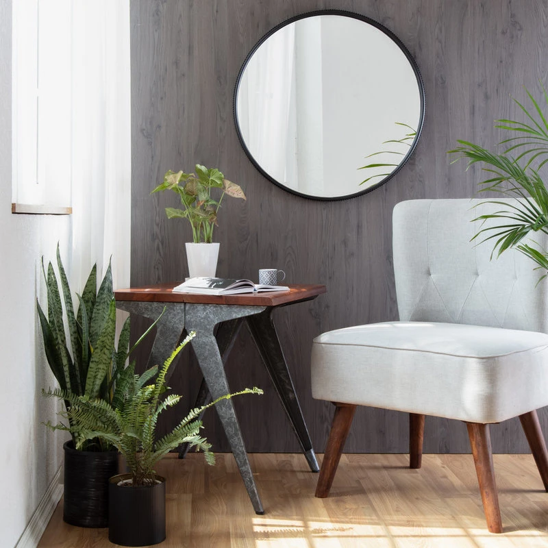 Madeleine Home Inc. Wessex Modern Mirror With Designer Frame, Black, 27" 14 Madeleine Home Inc. Wessex Modern Mirror With Designer Frame, Black, 27" - Image 12