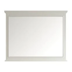 Vinnova Piedmont 60" Rectangular Bathroom/Vanity Framed Wall Mirror, Antique White