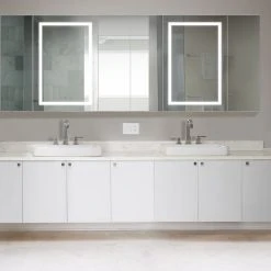 Krugg Reflections USA 96x42 LLLRRR, Recessed Or Surface Mount Medicine Cabinet 18 Shelves, LED -Laural Home Shop 0661f0de0151d671 4965 w800 h800 b0 p0