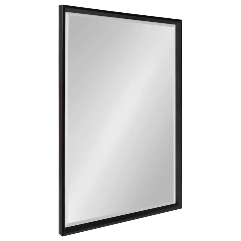 Uniek Calter Framed Wall Mirror, Black, 25.5x37.5 3 Uniek Calter Framed Wall Mirror, Black, 25.5x37.5