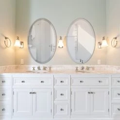 OVALCREST By The Oval And Round Mirror Store Oval Beveled Frameless Mirror, 24"x30" 16 OVALCREST By The Oval And Round Mirror Store Oval Beveled Frameless Mirror, 24"x30" -Laural Home Shop 06f18c1603b60c0b 5754 w800 h800 b0 p0