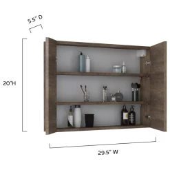 A Touch Of Design Zoe 30" Frameless Medicine Cabinet With Mirror 15 A Touch Of Design Zoe 30" Frameless Medicine Cabinet With Mirror -Laural Home Shop 0751348a02bb2e5f 4524 w800 h800 b1 p0