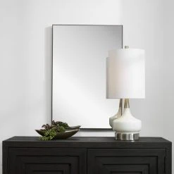 FIND Thin Frame Minimalist Mirror, Gunmetal -Laural Home Shop 07516f7b0010bb02 0401 w800 h800 b0 p0