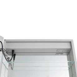 AQUADOM Royale Plus LED Medicine Cabinet Defogger Left Hinge 24"x36"x5" 16 AQUADOM Royale Plus LED Medicine Cabinet Defogger Left Hinge 24"x36"x5" -Laural Home Shop 075191b00ec99e41 0388 w800 h800 b0 p0