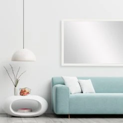 FrameMyMirror Ellis Framed Wall Mirror, White, 36"x48" -Laural Home Shop 0781dfdd03ebb3f0 1726 w800 h800 b0 p0