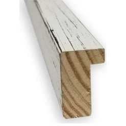 Amanti Art Shiplap White Narrow Beveled Wood Bathroom Wall Mirror - 19 X 25 In. -Laural Home Shop 07f1991c0e3d6ba0 6546 w800 h800 b1 p0