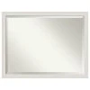 Amanti Art Rustic Plank White Narrow Beveled Bathroom Wall Mirror - 43.5 X 33.5 In. 2 Amanti Art Rustic Plank White Narrow Beveled Bathroom Wall Mirror - 43.5 X 33.5 In. -Laural Home Shop 0811d2640d1d1bea 5256 w800 h800 b1 p0