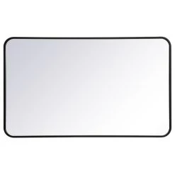 Elegant Decor Evermore Vanity Mirror Black