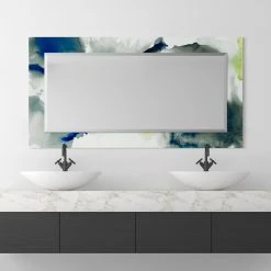 Empire Art Direct "Ephemeral" Beveled Mirror On Printed Abstarct Tempered Art Glass, 54"x28" 16 Empire Art Direct "Ephemeral" Beveled Mirror On Printed Abstarct Tempered Art Glass, 54"x28" -Laural Home Shop 08f190f501e7b777 9054 w800 h800 b0 p0