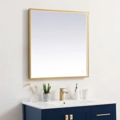 Elegant Furniture & Lighting Modern Brass Led Mirror -Laural Home Shop 0911ee8502832d0c 7540 w800 h800 b0 p0