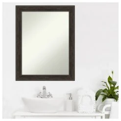 Amanti Art Shipwreck Greywash Narrow Non-Beveled Bathroom Wall Mirror - 22 X 28 In. 16 Amanti Art Shipwreck Greywash Narrow Non-Beveled Bathroom Wall Mirror - 22 X 28 In. -Laural Home Shop 0921755c02bdde07 6171 w800 h800 b1 p0
