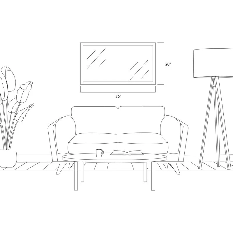 FrameMyMirror Warren White Framed Mirror, 20" X 36" 13 FrameMyMirror Warren White Framed Mirror, 20" X 36" - Image 11