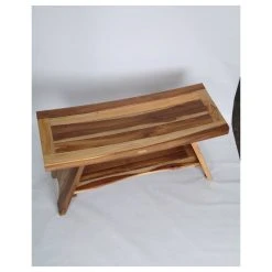 EcoDecors EarthyTeak Serenity Style Shower Bench, 35" -Laural Home Shop 09c1280208112c2c 8294 w800 h800 b0 p0