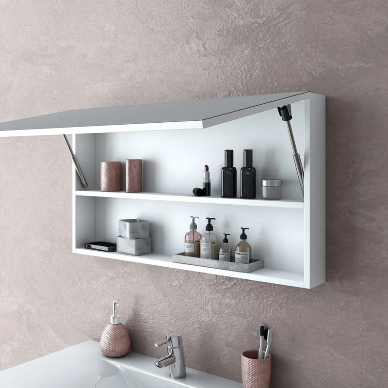 A Touch Of Design Frameless 34" Medicine Cabinet With Full Mirror Front, Hera White 4 A Touch Of Design Frameless 34" Medicine Cabinet With Full Mirror Front, Hera White - Image 2