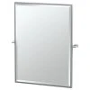 Gatco Fine Bathware Bleu 25" Framed Rectangle Mirror, Satin Nickel -Laural Home Shop 0af1d5660f720f14 9641 w800 h800 b1 p0