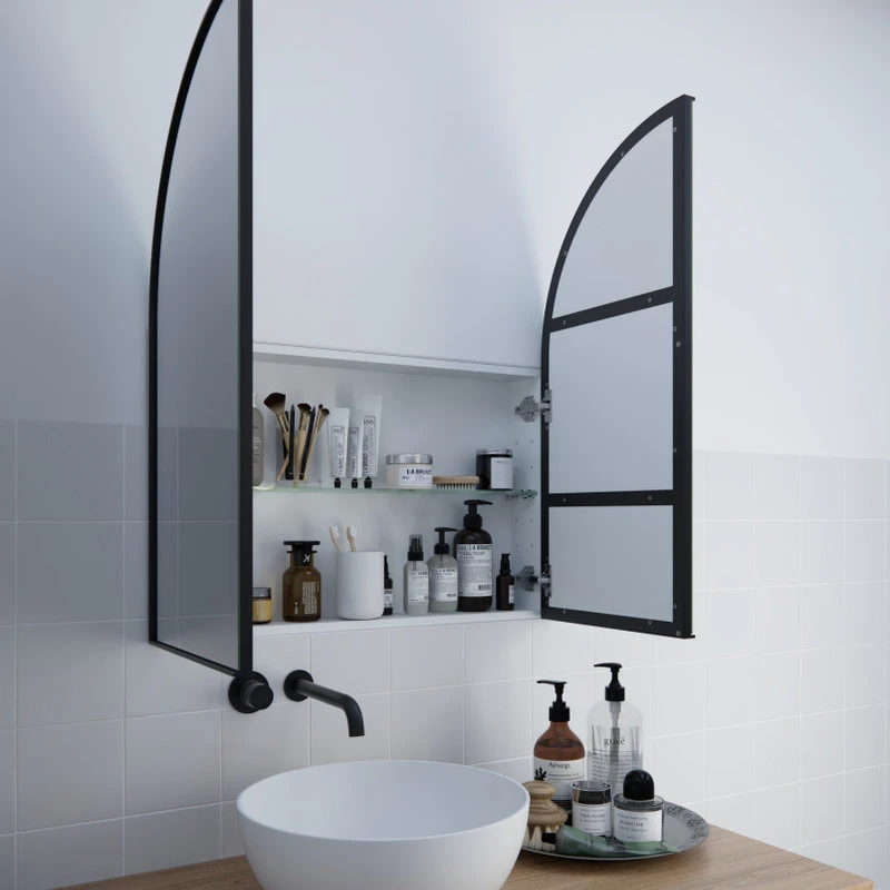 Glass Warehouse Medicine Cabinets, Black 9 Glass Warehouse Medicine Cabinets, Black - Image 7