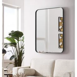 Mirrona LLC Decorative Mirror, Black, 24x36 -Laural Home Shop 0b417ac9028684b9 3753 w800 h800 b0 p0