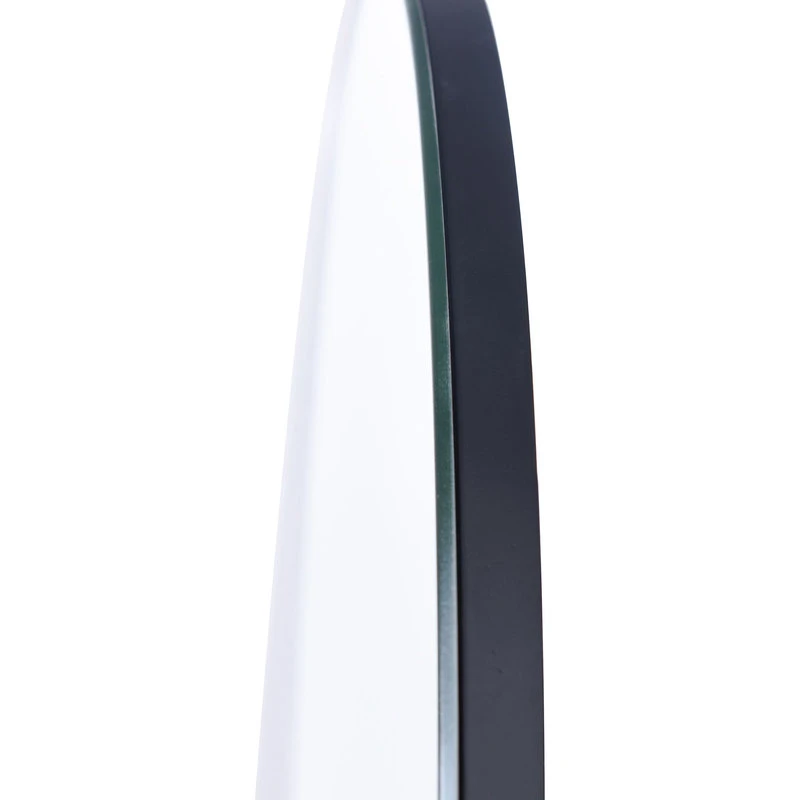 StyleCraft Gray And Clear Contemporary Oval Geometric Design Frameless Mirror 6 StyleCraft Gray And Clear Contemporary Oval Geometric Design Frameless Mirror - Image 4