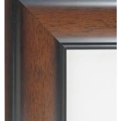 Amanti Art Cyprus Walnut Beveled Wood Bathroom Wall Mirror - 40.75 X 28.75 In. -Laural Home Shop 0d31b7b308ff97a7 6622 w800 h800 b0 p0