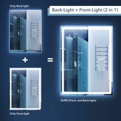 JONATHAN Y Pax Anti-Fog Front/Back-lit Bathroom Vanity Mirror, Touch Control, Height: 36" 19 JONATHAN Y Pax Anti-Fog Front/Back-lit Bathroom Vanity Mirror, Touch Control, Height: 36" -Laural Home Shop 0d31eb1c0372a6a9 7418 w800 h800 b0 p0