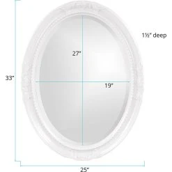 Howard Elliott Collection Queen Ann Glossy White Mirror 9 Howard Elliott Collection Queen Ann Glossy White Mirror -Laural Home Shop 0d515b900bc10087 1111 w800 h800 b1 p0
