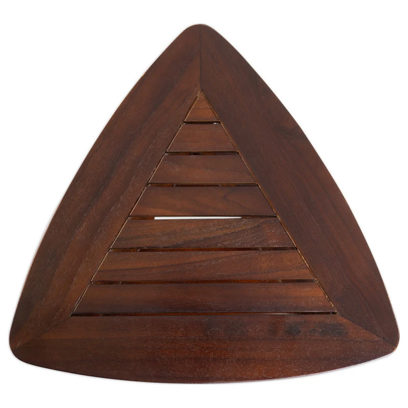 ALATEAK Ala Teak Wood Bath Spa Shower Stool Corner Table Bench Stool Fully Assembled 5 ALATEAK Ala Teak Wood Bath Spa Shower Stool Corner Table Bench Stool Fully Assembled - Image 3