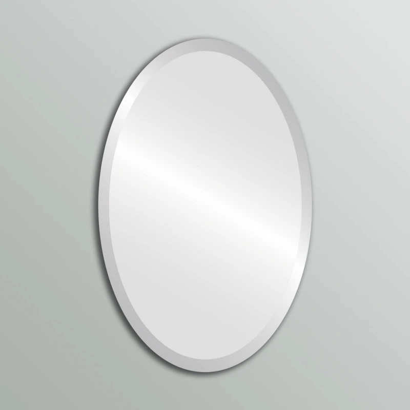 OVALCREST By The Oval And Round Mirror Store Oval Beveled Frameless Mirror, 24"x30" 4 OVALCREST By The Oval And Round Mirror Store Oval Beveled Frameless Mirror, 24"x30" - Image 2