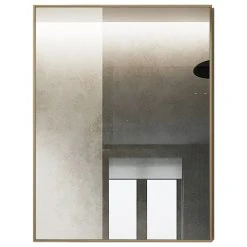 Decor Wonderland Vanta Metal Framed Wall Mirror With Dual Mounting Brackets, Gold, 39.5 In. X 29. -Laural Home Shop 0d91ec9f01cd2451 6668 w800 h800 b1 p0
