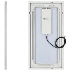 Dowell K&B Supplies Richter LED Mirror, White, 16"wx32"hx1"d -Laural Home Shop 0dc1bd4a007a00ea 8699 w800 h800 b1 p0