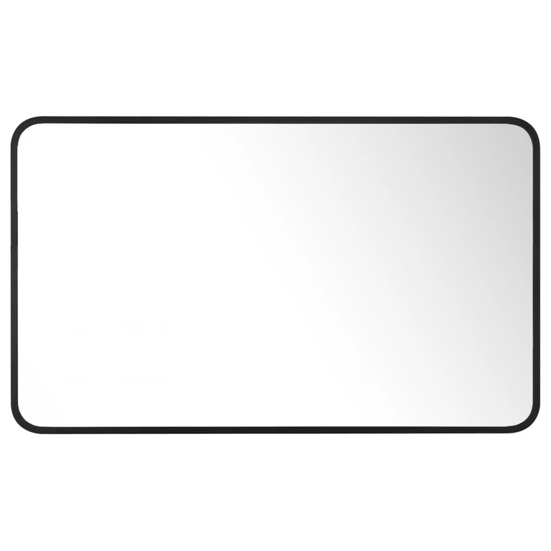 LEDEL Modern Rounded Rectangular Metal Framed Bathroom Vanity Mirror, 24"x40" 4 LEDEL Modern Rounded Rectangular Metal Framed Bathroom Vanity Mirror, 24"x40" - Image 2