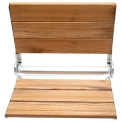 Alfi Trade 17" Folding Teak Wood Shower Seat Bench With Backrest -Laural Home Shop 0e2141030f203c02 5664 w800 h800 b1 p0