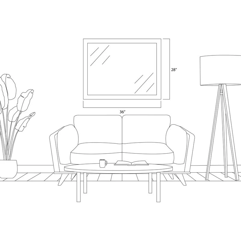 FrameMyMirror Oxfordshire Framed Wall Mirror, Bronze, 28" X 36" 16 FrameMyMirror Oxfordshire Framed Wall Mirror, Bronze, 28" X 36" - Image 14