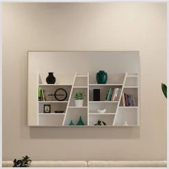 Eviva LLC Eviva Sax Polished Chrome Wall Mirror, 48" -Laural Home Shop 0e91fa0c028cc8c0 4529 w800 h800 b0 p0